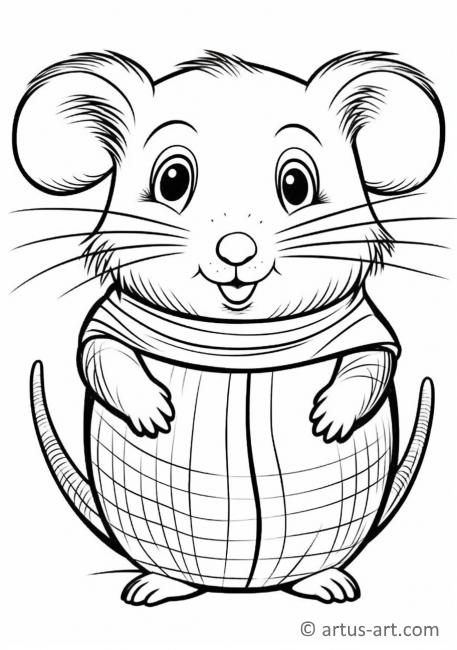 Cute Shrew Coloring Page